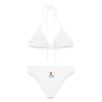 Main-Glueks-Chromoson - Frauen Bikini - Weiß - Hinten - AI Model Female 172 dark (172cm)