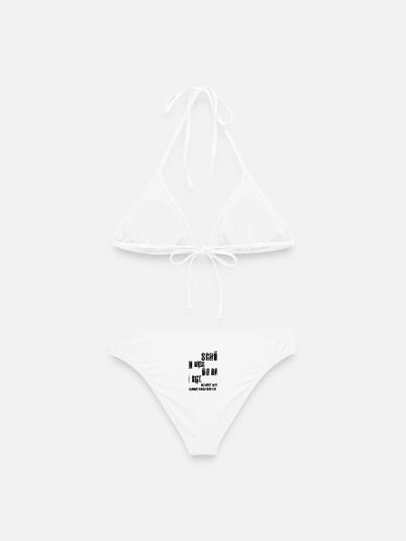 Schön dass du da bist, du hast mir noch gefehlt! - Frauen Bikini - Weiß