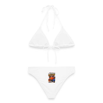 14 Hours Print Fail - Frauen Bikini - Weiß - Hinten - AI Model Female 172 dark (172cm)