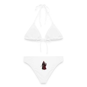 TEMPLARIO_3 - Frauen Bikini - Weiß - Hinten - AI Model Female 172 dark (172cm)