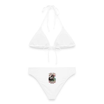 Jetzt weiß ich, woher du deinen hast - Frauen Bikini - Weiß - Hinten - AI Model Female 172 dark (172cm)
