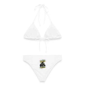 Trash Day Motorrad-Humor - Frauen Bikini - Weiß - Hinten - AI Model Female 172 dark (172cm)