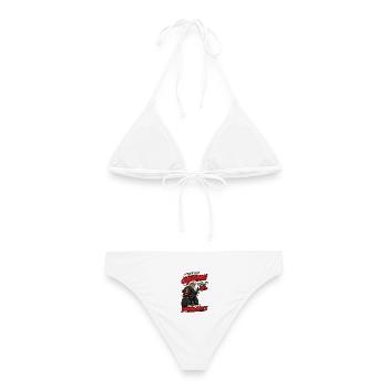 Fast Weihnachten – Fahrfähigkeit - Frauen Bikini - Weiß - Hinten - AI Model Female 172 dark (172cm)