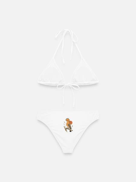 Wiedehopf Vintage - Frauen Bikini - Weiß