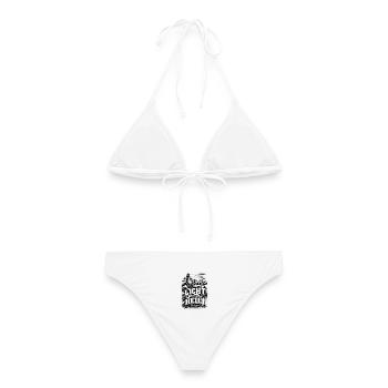 Der Herr ist mein Licht und mein Heil – Psalm 27,1 - Frauen Bikini - Weiß - Hinten - AI Model Female 172 dark (172cm)