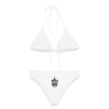 Mein Anker hält – Hebräer 6,19 | Hoffnung - Frauen Bikini - Weiß - Hinten - AI Model Female 172 dark (172cm)
