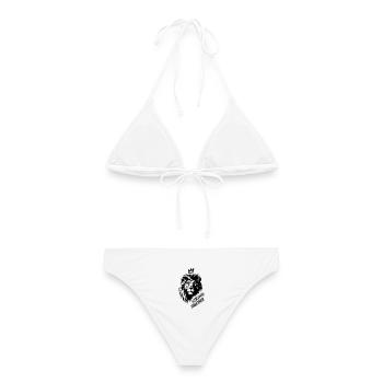 Strong Together - Frauen Bikini - Weiß - Hinten - AI Model Female 172 dark (172cm)