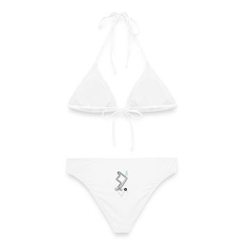 Regattabahn Segelsport Regatta Bahn Segeln Kurs - Frauen Bikini - Weiß - Hinten - AI Model Female 172 dark (172cm)