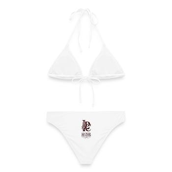 Bier Lecker Pilsken Club Ruhrpott Pils Bierchen - Frauen Bikini - Weiß - Hinten - AI Model Female 172 dark (172cm)