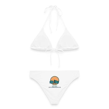Not Lost Just Somewhere Else - Frauen Bikini - Weiß - Hinten - AI Model Female 172 dark (172cm)