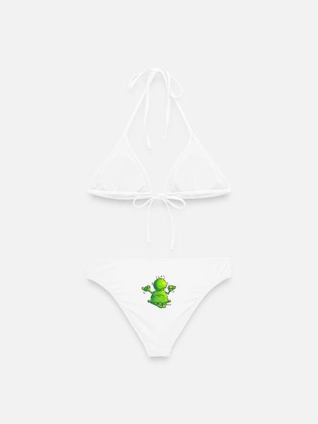 Frosch - Meditation - Frösche - Yoga - Frauen Bikini - Weiß
