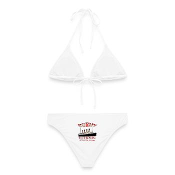 TITANIC CREATION Louis RUNEMBERG © Adagp - Bikini femme - blanc - Dos - AI Model Female 172 dark (172cm)
