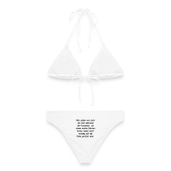 De la distance, s’il vous plaît ! - Bikini femme - blanc - Dos - AI Model Female 172 dark (172cm)