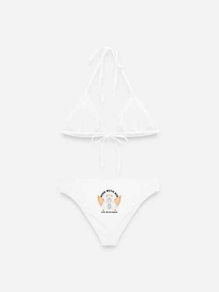 ROULEZ AVEC SIN EN DIRECT AVEC GRACE - Bikini femme - blanc