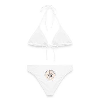 Biercrew - Internationaler BierTag  - Frauen Bikini - Weiß - Hinten - AI Model Female 172 dark (172cm)