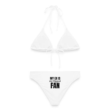 Mein Ex ist mein größter Fan - Frauen Bikini - Weiß - Hinten - AI Model Female 172 dark (172cm)