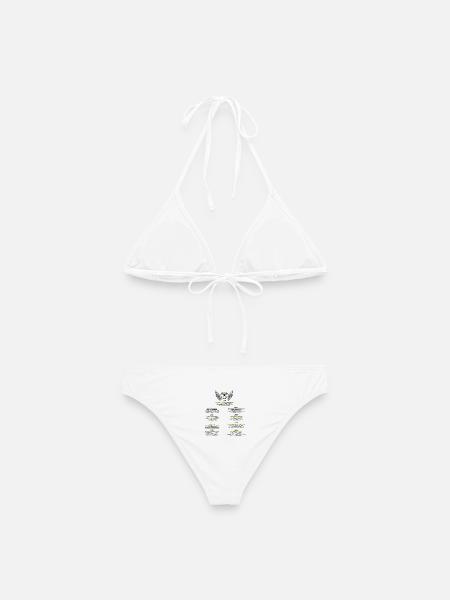Engelzahlen Muster der Manifestation - Frauen Bikini - Weiß