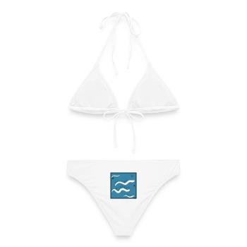 L'amour de Dieu est parfait - Bikini femme - blanc - Dos - AI Model Female 172 dark (172cm)