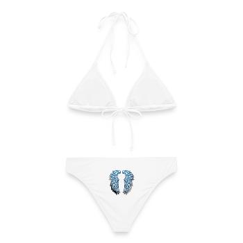 Je suis un ange - Bikini femme - blanc - Dos - AI Model Female 172 dark (172cm)