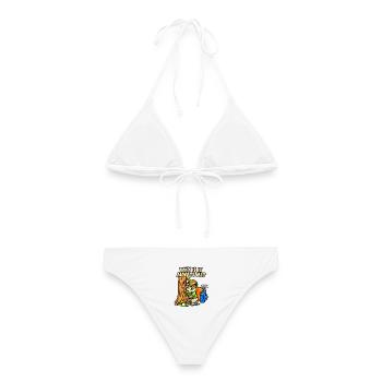 Lustiger Golfer – Why Is It Always Me? - Frauen Bikini - Weiß - Hinten - AI Model Female 172 dark (172cm)