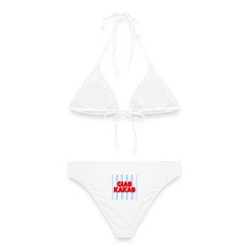 Ciao kakao - Frauen Bikini - Weiß - Hinten - AI Model Female 172 dark (172cm)
