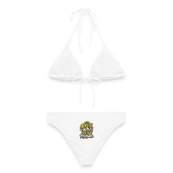 100 % ich. 0 % Promille. – Alkoholfrei & stark - Frauen Bikini - Weiß - Hinten - AI Model Female 172 dark (172cm)