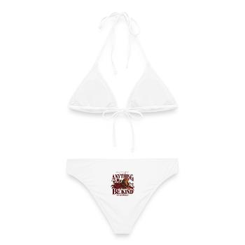 Be Kind To Animals Dachshund - Frauen Bikini - Weiß - Hinten - AI Model Female 172 dark (172cm)