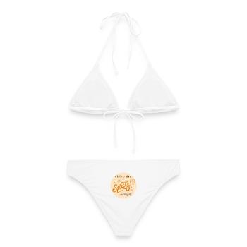 Spritz Clubmitglied Vintage - Frauen Bikini - Weiß - Hinten - AI Model Female 172 dark (172cm)