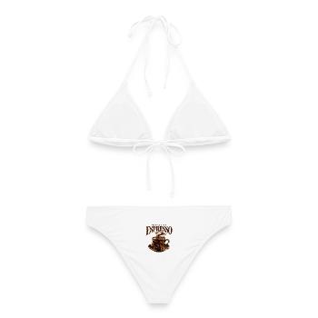 Midnight Espresso Club - Frauen Bikini - Weiß - Hinten - AI Model Female 172 dark (172cm)