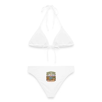 Scottish Highlands Scotland - Frauen Bikini - Weiß - Hinten - AI Model Female 172 dark (172cm)