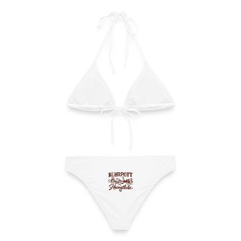 Ruhrpott Heimatliebe Industriekultur - Frauen Bikini - Weiß - Hinten - AI Model Female 172 dark (172cm)
