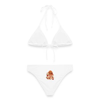 Sweet Fall Days Poodle - Frauen Bikini - Weiß - Hinten - AI Model Female 172 dark (172cm)