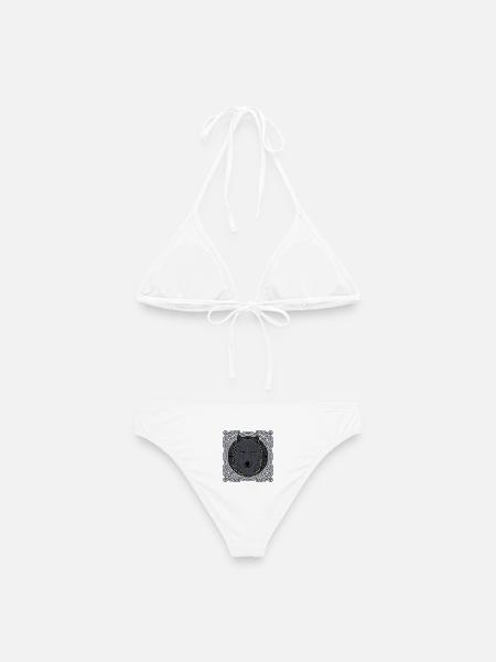 Fenris Fenrir Wolf Keltisches Motiv - Frauen Bikini - Weiß