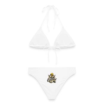Elektriker Power Icon - Frauen Bikini - Weiß - Hinten - AI Model Female 172 dark (172cm)