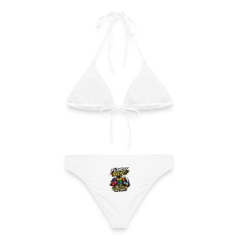 3D Druck Filament Sucht – Ich brauche noch mehr - Frauen Bikini - Weiß - Hinten - AI Model Female 172 dark (172cm)