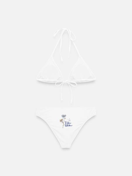Eisblumen Winter - Frauen Bikini - Weiß