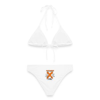 Motivierte Veränderung: Find Your Way - Frauen Bikini - Weiß - Hinten - AI Model Female 172 dark (172cm)