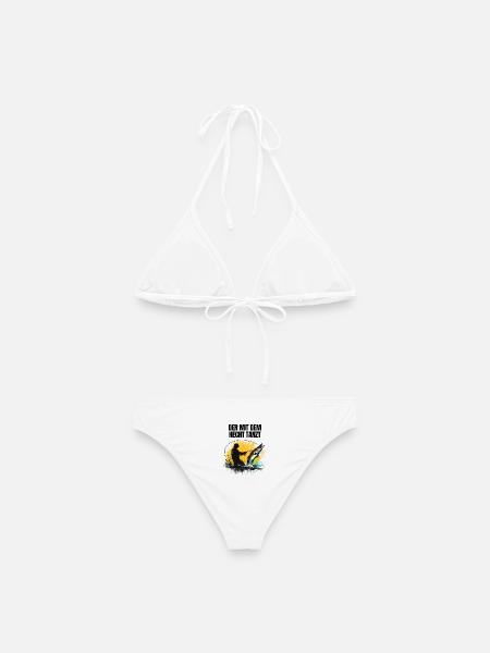 Der mit dem Hecht tanzt - Frauen Bikini - Weiß