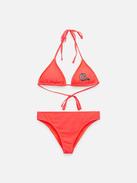 Wellen - Frauen Bikini - Korallenrot