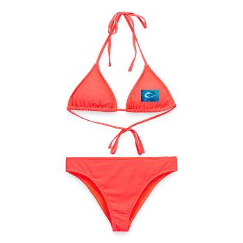 Requin souriant sous l’eau - Bikini femme - corail - Devant - AI Model Female 172 dark (172cm)