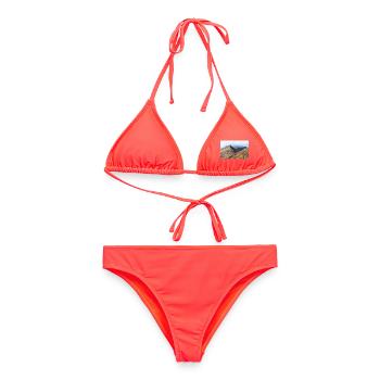 Madeira Portugal Poster - Frauen Bikini - Korallenrot - Vorne - AI Model Female 172 dark (172cm)