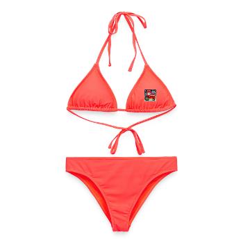 Football Locomotive MOUSE - Bikini femme - corail - Devant - AI Model Female 172 dark (172cm)
