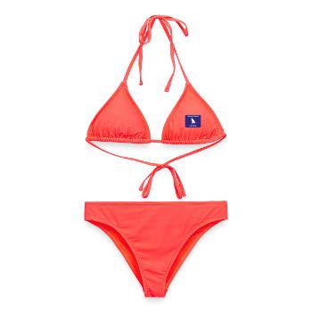 Malin comme un singe - Bikini femme - corail - Devant - AI Model Female 172 dark (172cm)