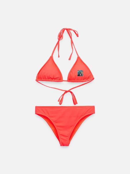 Mystische Ozeanwelle mit geisterhaftem Musiker - Frauen Bikini - Korallenrot