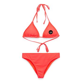 Urban Style Badge Featuring Red Sneaker and Bold  - Bikini femme - corail - Devant - AI Model Female 172 dark (172cm)