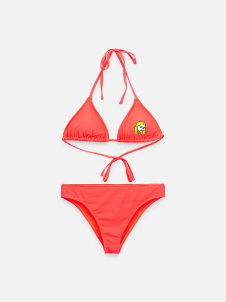 Sad Woman Pop-Art - Frauen Bikini - Korallenrot