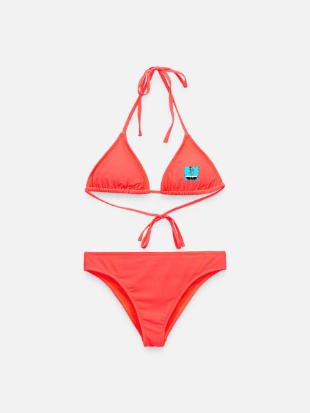 FROHE WEIHNACHTEN WÜNSCHE SHARK - Frauen Bikini - Korallenrot