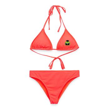 grenouille diplôme d’études secondaires réussi collège mignon - Bikini femme - corail - Devant - AI Model Female 172 dark (172cm)