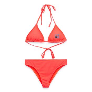 C pour Poisson-clown - Bikini femme - corail - Devant - AI Model Female 172 dark (172cm)