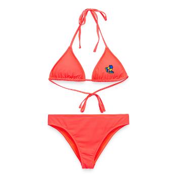 Jogging dynamique des jambes de coureur - Bikini femme - corail - Devant - AI Model Female 172 dark (172cm)